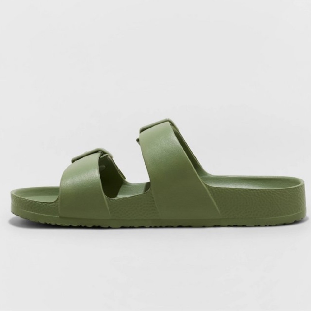 Women’s Neida EVA Two Banded Slide in Olive. Size 7. - Picture 4 of 6
